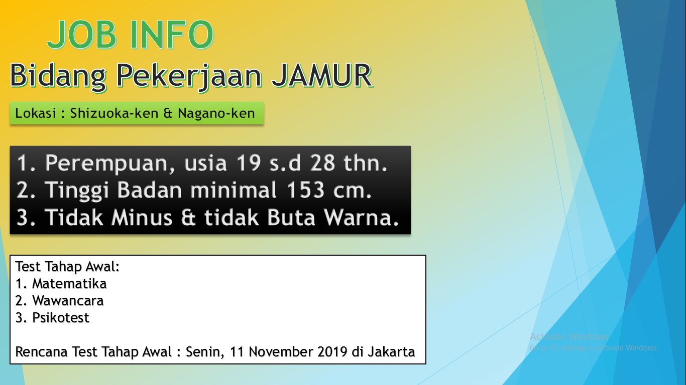 Info Job Jamur