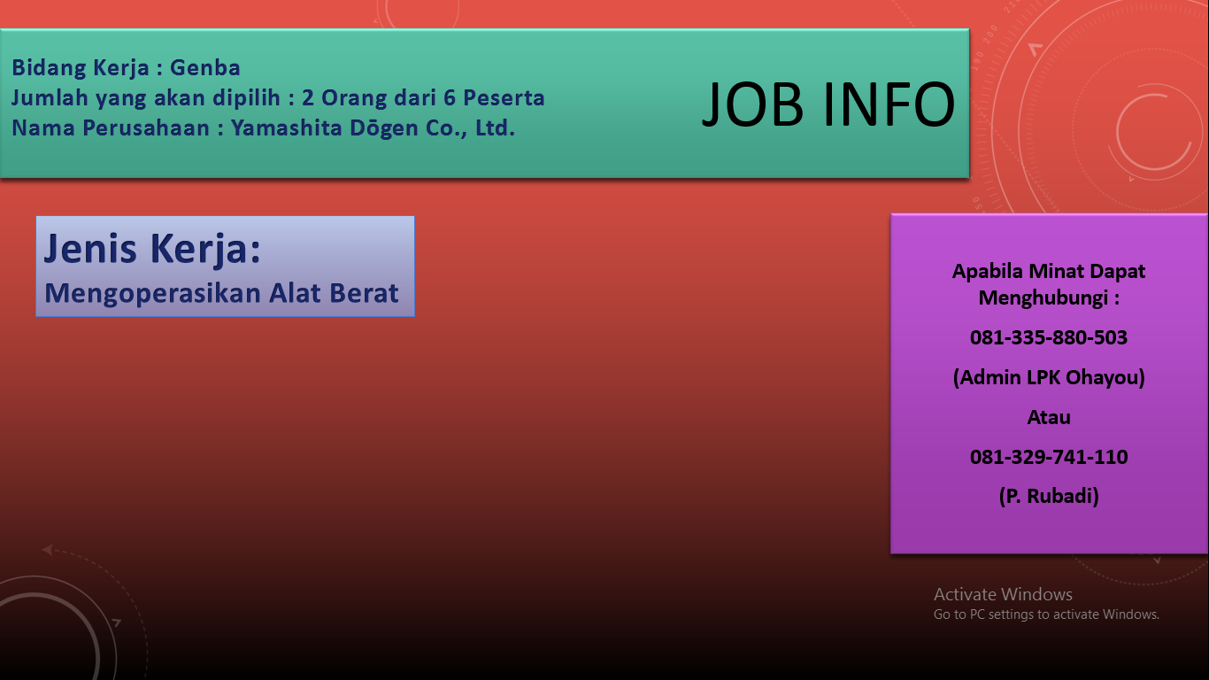 Info Job Genba